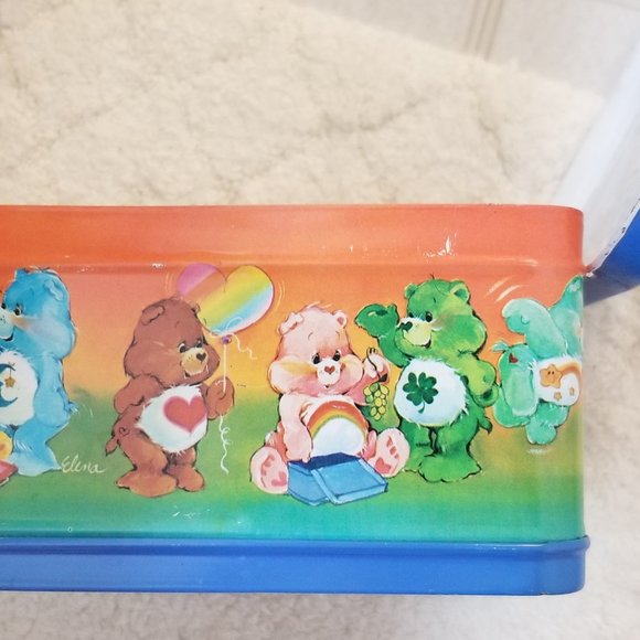 SOLD !!! Collectible 1983 Care Bears Metal Lunchbox Thermos - Picture 7 of 15